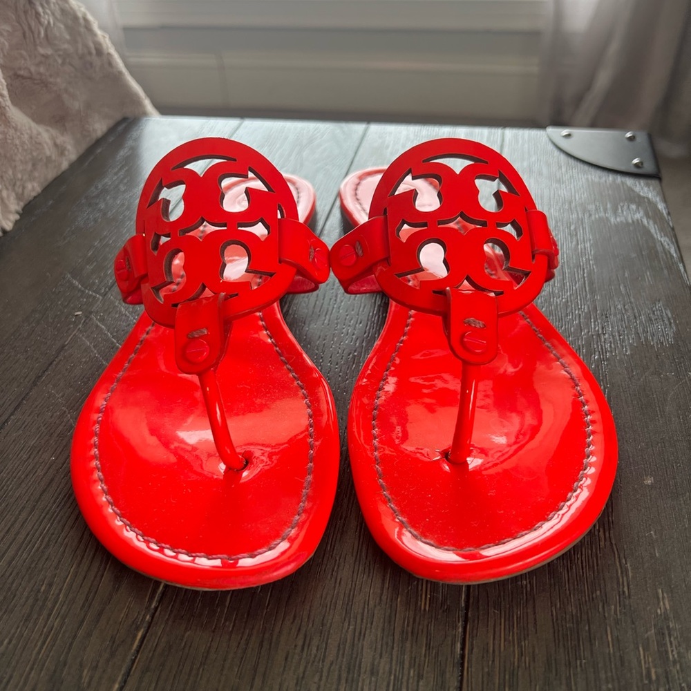 Tory Burch Miller Sandals - fluorescent fuchsia